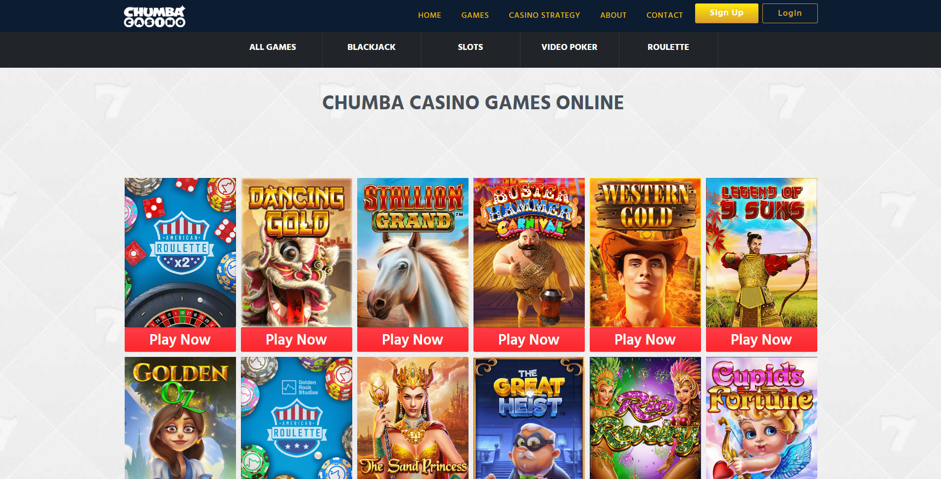 Chumba casino sign in